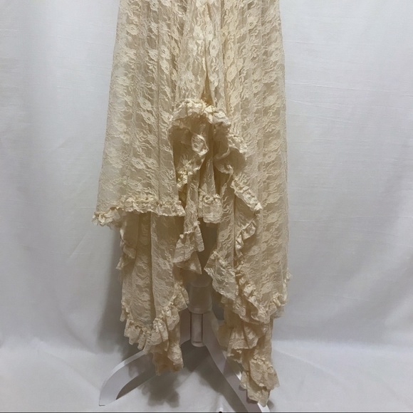 Free People NWT French Court Sheer Lace Tiered Dress Women S - Picture 8 of 16